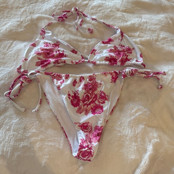 New! Beach Riot Winona Floral Top and Cheeky String Bottoms 31397 - Picture 4 of 11